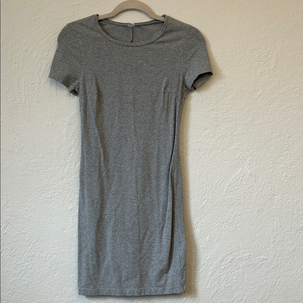 Old Navy Heather Gray Crewneck T-shirt Dress